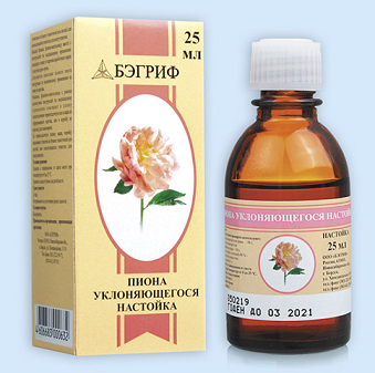 Пиона настойка, флакон 25мл Пиона настойка, флакон 25мл