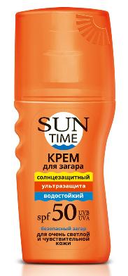 Купить sun time (сан тайм) крем для загара ультразащита, 150мл spf50  в Арзамасе