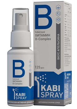 Витамин В-комплекс Кабиспрей, спрей 125доз, 25мл БАД