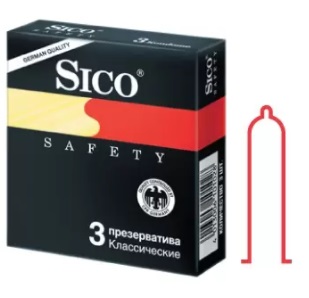 Купить sico (сико) презервативы safety классические 3шт в Арзамасе