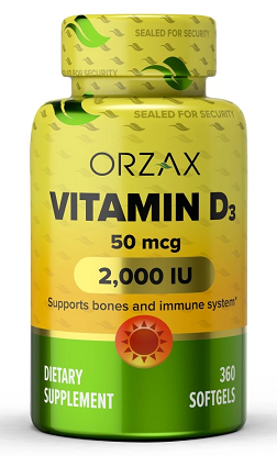 Орзакс Витамин D3 2000 МЕ, капсулы 360шт БАД