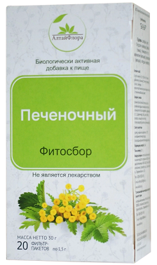 Алтайфлора фитосбор печеночный, фильтр пакеты 1,5г 20шт БАД