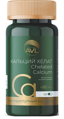 Кальций Хелат, капсулы массой 586мг 120шт БАД Кальций Хелат, капсулы массой 586мг 120шт БАД