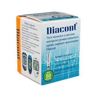 Купить тест-полоски diacont (диаконт), 50 шт в Арзамасе