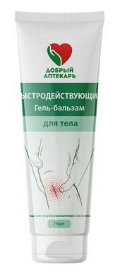 Добрый аптекарь гель-бальзам для восстановления кожи быстродействующий, 75мл Добрый аптекарь гель-бальзам для восстановления кожи быстродействующий, 75мл