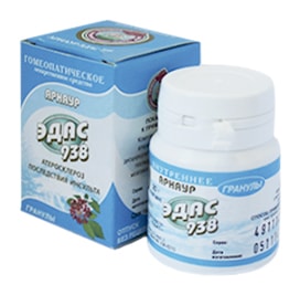 Эдас-938 Арнаур, гранулы гомеопатические, 20г