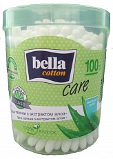 Купить bella cotton (белла) ватные палочки с экстрактом алоэ 100 шт в Арзамасе