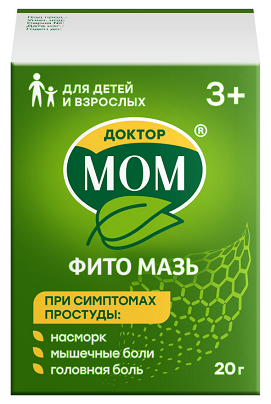 Доктор Мом Фито, мазь для наружного применения, банка 20г Доктор Мом Фито, мазь для наружного применения, банка 20г