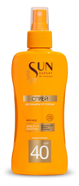 Krassa (Красса) Sun Expert спрей для защиты от солнца SPF40, 180мл