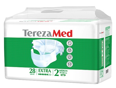Купить terezamed (терезамед), подгузники для взрослых extra medium, размер 2 28 шт в Арзамасе
