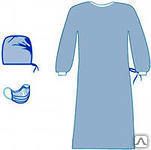 Купить комплект одежды, хирургический стер.(халат, шап., маска) в Арзамасе