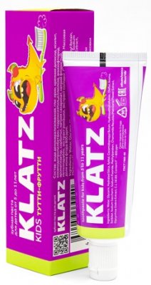 Купить klatz (клатц) зубная паста для детей 5-11лет тутти-фрутти, 40мл в Арзамасе