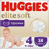 Купить huggies (хаггис) трусики elitesoft 4, 9-14кг 38 шт в Арзамасе