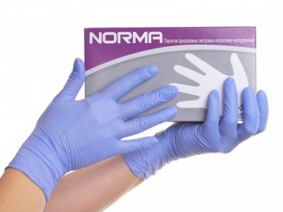 Купить перчатки норма смотровые нитриловые нестерильные неопудрен размер l, 50 пар в Арзамасе