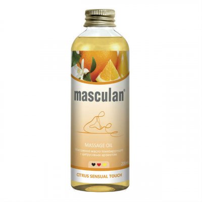 Купить masculan (маскулан) масло массажное тонизирующее цитрус, 200мл в Арзамасе