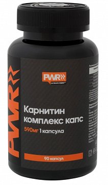 Карнитин комплекс капс PWR, капсулы 590мг 90 шт. БАД