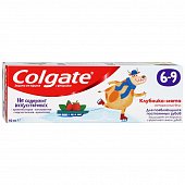 Купить колгейт (colgate) зубная паста детская с фтором с 6-9 лет вкус клубника-мята, 60мл в Арзамасе