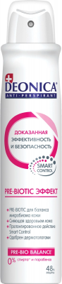 Купить deonica (деоника) дезодорант антиперспирант pre-biotic эффект спрей, 200мл в Арзамасе