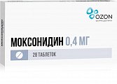 Купить моксонидин, таблетки, покрытые пленочной оболочкой 0,4мг 28 шт в Арзамасе