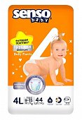 Купить senso baby simple (сенсо бейби) подгузники-трусики для детей, размер 4l (9-14кг), 44 шт в Арзамасе