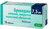 Купить бравадин, таблетки, покрытые пленочной оболочкой 7,5мг, 28 шт в Арзамасе