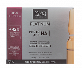 Купить martiderm (мартидерм) platinum сыворотка для лица коррекция фотостарения гиалуроновая кислота+, ампулы 2мл, 30 шт в Арзамасе