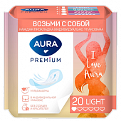 Купить aura premium (аура премиум) прокладки ежедневные ультратонкие light 20шт в индивидуальной упаковке в Арзамасе