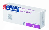 Купить экватор, таблетки 5мг+20мг, 30 шт в Арзамасе