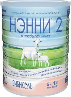 Купить нэнни 2 смесь на основе натурального козьего молока с пребиотиками с 6 месяцев, 800г в Арзамасе