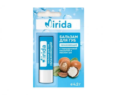 Купить мирида (mirida), бальзам для губ увлажняющий с гиалуроновой кислотой и маслом ши, 4,2 г в Арзамасе