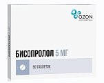 Купить бисопролол, таблетки, покрытые пленочной оболочкой 5мг, 50 шт в Арзамасе