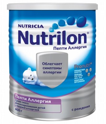 Купить nutrilon (нутрилон) пепти аллергия сухая смесь детская с рождения, 400г в Арзамасе