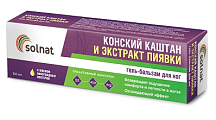 Купить solnat (солнат) конский каштан и экстракт пиявки, гель-бальзам для ног 100мл в Арзамасе