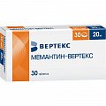 Купить мемантин-вертекс, таблетки, покрытые пленочной оболочкой 20мг, 30 шт в Арзамасе