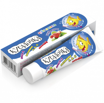 Купить кусалочка зубная паста для детей 3-8лет клубника 50мл в Арзамасе
