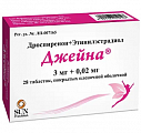 Купить джейна, таблетки, покрытые пленочной оболочкой 3мг+0,02мг, 28 шт в Арзамасе