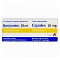 Купить ципралекс, таблетки, покрытые пленочной оболочкой 10мг, 14 шт в Арзамасе