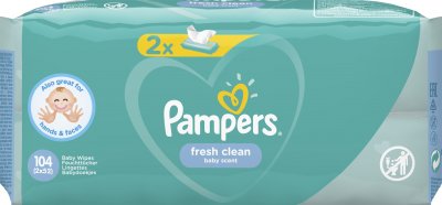 Купить pampers baby fresh clean (памперс) салфетки влажные, 52шт (в комплекте 2 упаковки) в Арзамасе