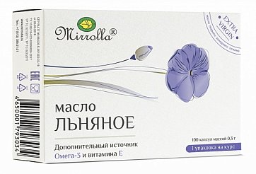 Льняное масло, капсулы 100 шт БАД Льняное масло, капсулы 100 шт БАД