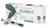Купить гиалджект имплантат вязкоэластичный стерильный 2,2% 2мл шприц с иглой 21 g 1шт в Арзамасе