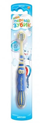 Купить аквафреш (aquafresh) зубная щетка aquafresh мой первый зубик для детей от 0-2 лет, 1 шт в Арзамасе