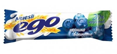 Купить мюсли ego (эго) батончик черника с витаминами в йогуртовой глазури, 25г бад в Арзамасе