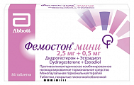 Купить фемостон мини, таблетки, покрытые пленочной оболочкой 2,5мг+0,5мг, 84 шт в Арзамасе