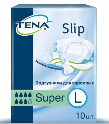 Купить tena slip super (тена) подгузники  размер l, 10 шт в Арзамасе
