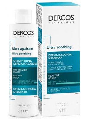 Купить vichy dercos (виши) шампунь успокаивающий для чувствительной кожи головы для нормальных волос 200мл в Арзамасе