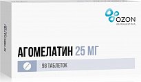 Купить агомелатин, таблетки, покрытые пленочной оболочкой 25мг, 98 шт в Арзамасе