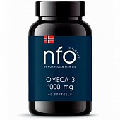 Купить норвегиан фиш оил (nof) омега-3, капсулы 1000мг, 60 шт бад в Арзамасе