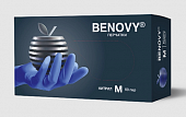 Купить перчатки benovy нитриловые нестерильные неопудренные текстурированные на пальцах размер м 50 пар, сиренево-голубые в Арзамасе