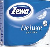 Купить зева (zewa) делюкс бумамага туалетная 3-х слойная белая, рулон 4шт в Арзамасе