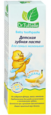 Купить dr.tuttelle (доктор туттелле) зубная паста детская банан с 1 года до 4 лет, 75мл в Арзамасе